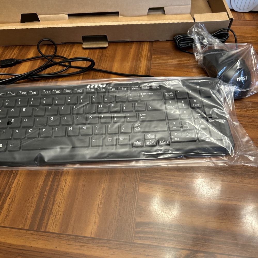 msi keyboard and mouse Black New‎